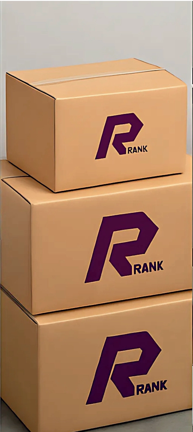 Rank Industries branded corrugated packaging boxes